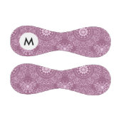 Monogramm Vintage-Rosa-Muster Baseball (Paneele)