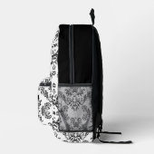 Monogramm Vintage Schwarzfaustregel Bedruckter Rucksack (Rechts)