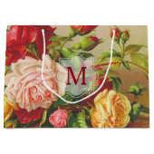 Monogramm-Vintage viktorianische Große Geschenktüte (Vorderseite)