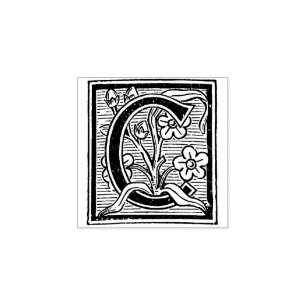 Monogramm Vintage Ziermittel-Hauptstadt C Gummistempel