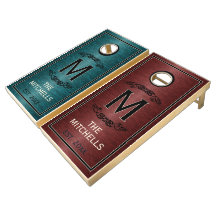 Monogramm Vintager Familienname