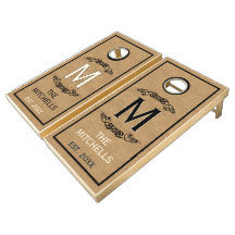 Monogramm Vintager Familienname