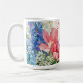 Monogramm "Vintager floraler Muttertag" Kaffeetasse (Links)
