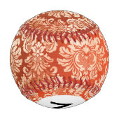 Monogramm Vintager Hintergrund Baseball (Rückseite)