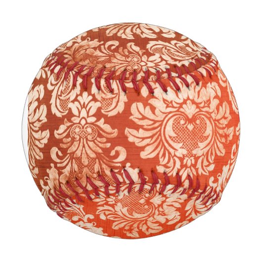 Monogramm Vintager Hintergrund Baseball (Vorderseite)