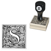 Monogramm Vintager Zierbrief S Gummistempel (Stempel)