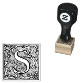 Monogramm Vintager Zierbrief S Gummistempel (Stempel)
