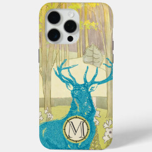 Monogramm Vintages Hirschkunstwald-iPhone Case-Mate iPhone Hülle