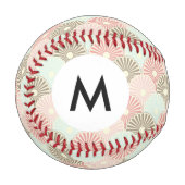Monogramm Vintages Muster Baseball (Vorderseite Links)