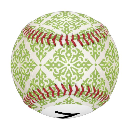 Monogramm Vintages Wallpaper Baseball (Rückseite)