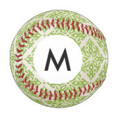 Monogramm Vintages Wallpaper Baseball (Vorderseite Links)