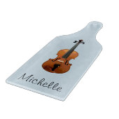 Monogramm Violin Schneidebrett (Ecke)