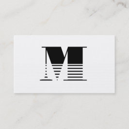 Monogramm Visitenkarte
