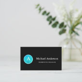 Monogramm Visitenkarte (Stehend Vorderseite)