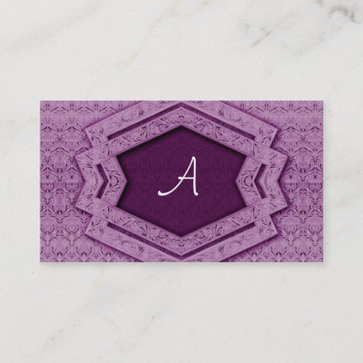 Monogramm - Visitenkarte (Vorderseite)