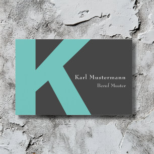Monogramm Visitenkarte