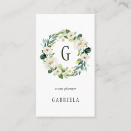 Monogramm Visitenkarte