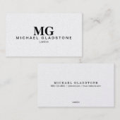 Monogramm Visitenkarte (Vorne/Hinten)