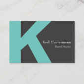 Monogramm Visitenkarte (Vorderseite)