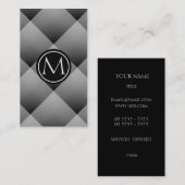 Monogramm Visitenkarte (Vorne/Hinten)