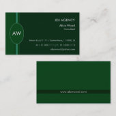 Monogramm-Visitenkarte Visitenkarte (Vorne/Hinten)