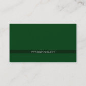 Monogramm-Visitenkarte Visitenkarte (Rückseite)