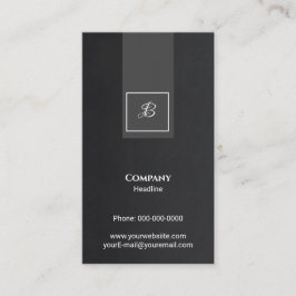 Monogramm-Visitenkarte Visitenkarte