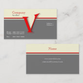 Monogramm-Visitenkarte Visitenkarte (Vorne/Hinten)