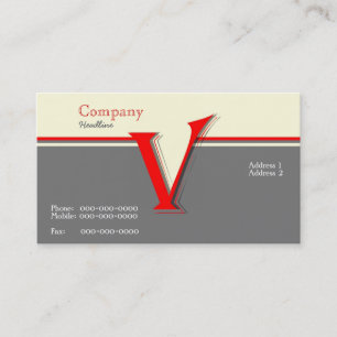 Monogramm-Visitenkarte Visitenkarte