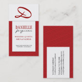 Monogramm-Visitenkarte Visitenkarte (Vorne/Hinten)