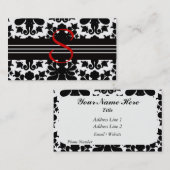 Monogramm-Visitenkarte Visitenkarte (Vorne/Hinten)