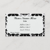 Monogramm-Visitenkarte Visitenkarte (Rückseite)