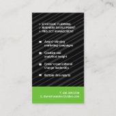 Monogramm-Visitenkarte Visitenkarte (Rückseite)