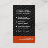 Monogramm-Visitenkarte Visitenkarte (Rückseite)