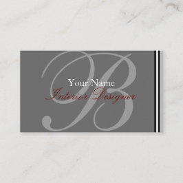 Monogramm-Visitenkarte Visitenkarte