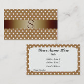 Monogramm-Visitenkarte Visitenkarte (Vorne/Hinten)