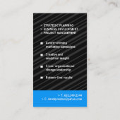 Monogramm-Visitenkarte Visitenkarte (Rückseite)