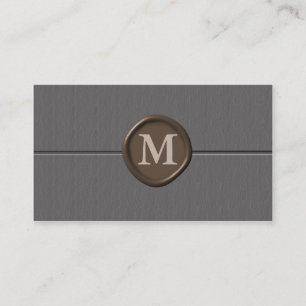 Monogramm Visitenkarten - besonders angefertigt Visitenkarte