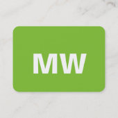 Monogramm Visitenkarten Visitenkarte (Rückseite)