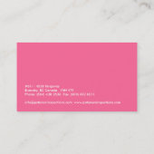 Monogramm-Visitenkarten Visitenkarte (Rückseite)