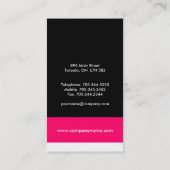 Monogramm-Visitenkarten Visitenkarte (Rückseite)