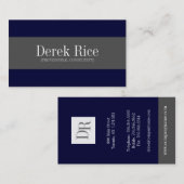 Monogramm-Visitenkarten Visitenkarte (Vorne/Hinten)