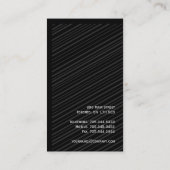 Monogramm-Visitenkarten Visitenkarte (Rückseite)