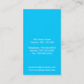 Monogramm-Visitenkarten Visitenkarte (Rückseite)