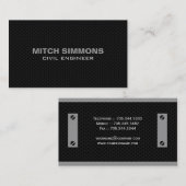 Monogramm-Visitenkarten Visitenkarte (Vorne/Hinten)