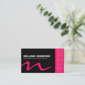 Monogramm-Visitenkarten Visitenkarte (Stehend Vorderseite)