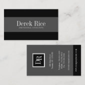 Monogramm-Visitenkarten Visitenkarte (Vorne/Hinten)