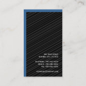 Monogramm-Visitenkarten Visitenkarte (Rückseite)