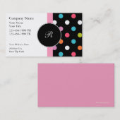 Monogramm-Visitenkarten Visitenkarte (Vorne/Hinten)