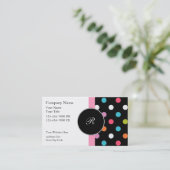 Monogramm-Visitenkarten Visitenkarte (Stehend Vorderseite)